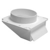 Lambro 153W White Plastic Under Eave Vent, 3-Inch