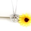 Uloveido Stainless Initial Jesus Necklace, Heart Pendant, Mustard Seed Charms