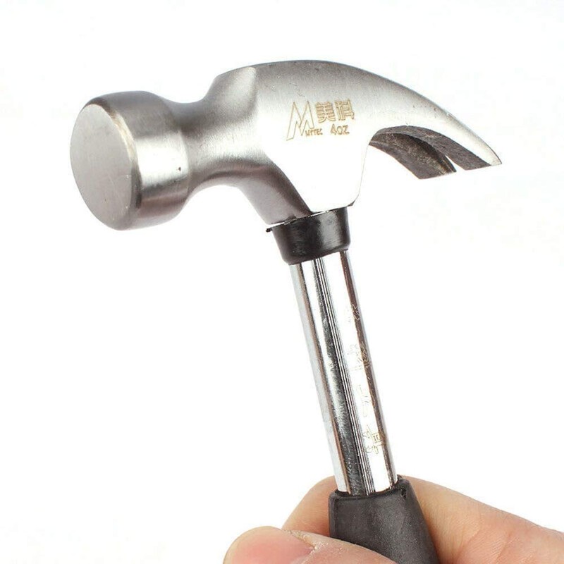 4oz 160mm Claw Hammer Mini Hammer Rubber Handle Nail Remover