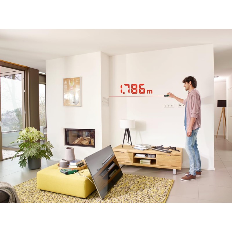 Bosch Laser-Entfernungsmesser EasyDistance 20 (einfache und präzise Messung bis 20