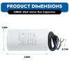CBB60 20uF Motor Run Capacitor 450 VAC Volts Round Cylinder