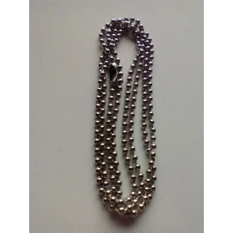 Silver Tone 24" Necklace Pull Chain