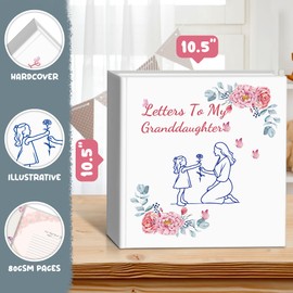 SLZ STORE Letters To My Granddaughter is Diary Book For Girls A Keepsake Journal to Write special Memories, Baby Milestone Journal. A Daily Journal For Women that have become grandmothers