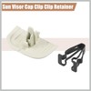 RATCHROLL 2 Set Beige Iron Sun Visor Cap Clip Clip