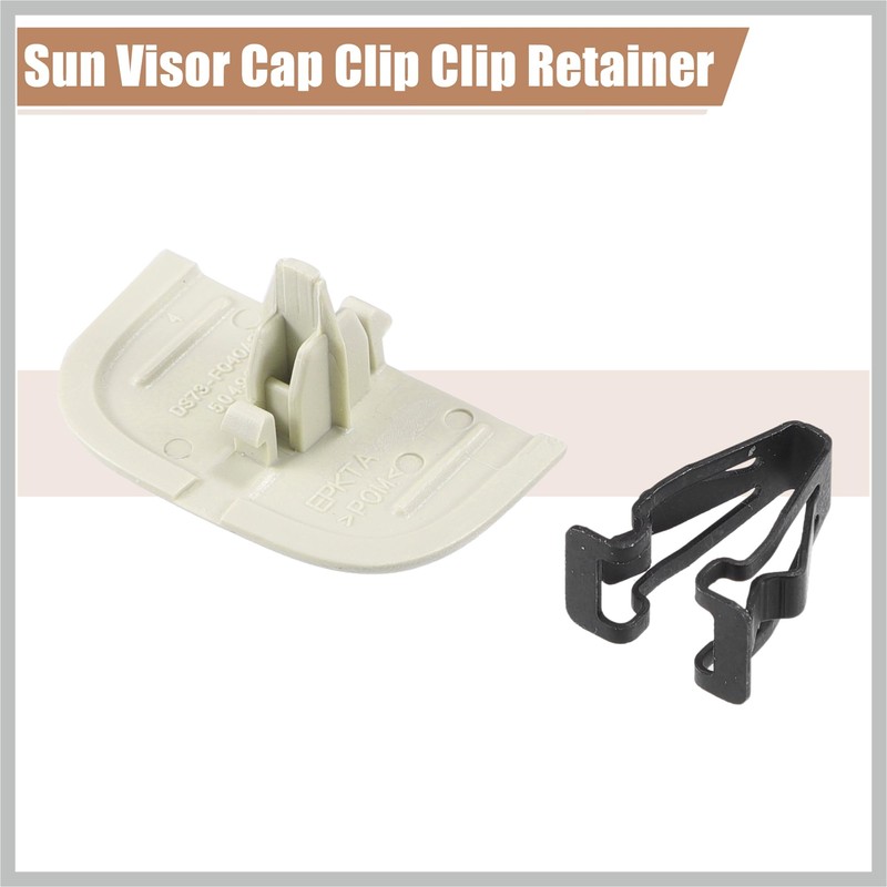 RATCHROLL 2 Set Beige Iron Sun Visor Cap Clip Clip
