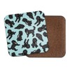 Black Tuxedo Cockapoo Square Coaster - Spaniel Poodle Puppy Pets
