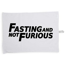 Hippowarehouse Fasting and not furious Tea Towel Eco Printed Dish Cloth Kitchen accessory 50cmx70cm 100% Cotton