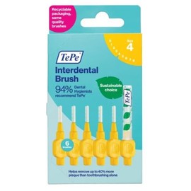 TePe Buy Tepe Interdental Brush Yellow Xxxx Fine 0.7mm 6 Pack Online