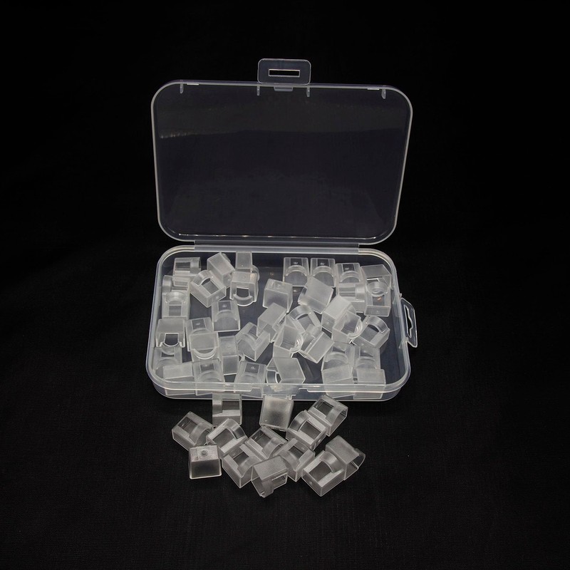 HiCHN RJ45 Plug Protector Dust Covers 50 Pcs Transparent Click