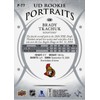 2016-17 Upper Deck Portraits Rookies Brady Tkachuk Rookie Card RC