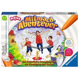 Ravensburger tiptoi Active Game 00076, Participatory Adventure, Movement Game from 3 Years, with Stories, Beautiful Songs and Funny Rhymes