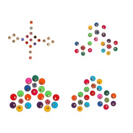 karwachauth Bindi Pack of 4 Crystal Designer Bindis Jewel for Forehead Face Tikka Multicolored Bindiya Stickers Adhesive Stone Indian Traditional Bindi Body Tattoos for Women Bride gift return gifts