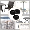 1-1/2 inch Wrought Iron Patio Furniture Feet Caps,24 Packs Round