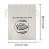 Linen Reusable Bread Bags for Homemade Bread & Sourdough -