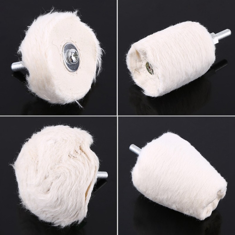 4pcs Cotton Polishing Buffing Pad Mop Wheel Various Shape for