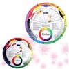 FOMIYES Makeup Wheel 2 Pcs Nail Art Rotation Wheel Mixed