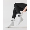 XIUYANG 3 Pairs Pilates Socks with Grips Non-slip Yoga Crew