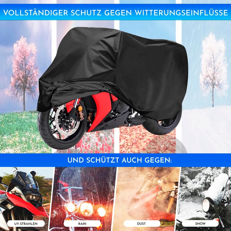Motorrad abdeckplane Groß Material PEVA 240 x 140 cm Schützt
