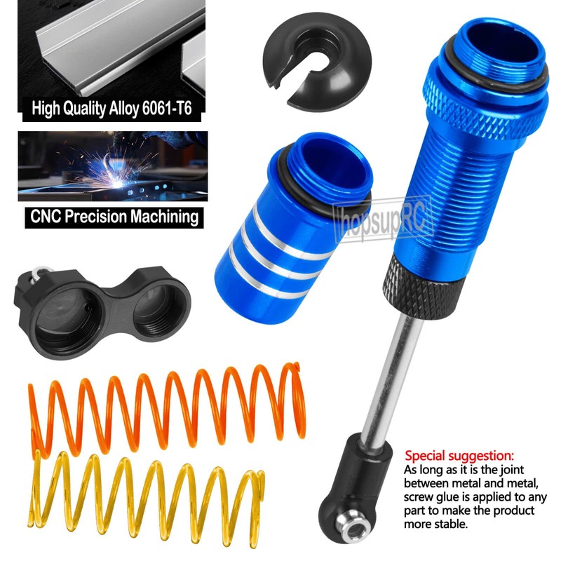 hopsupRC Upgrades Part Front Rear Assembled Full Metal Shocks Aluminum