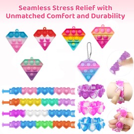 Mctuoba 110 Pack Valentines Day Party Favors for Kids, Treasure Box Toys for Classroom Prizes, Pinata Filler Goodie Bag Stuffers, Treasure Chest Carnival Gift Bulk Toys