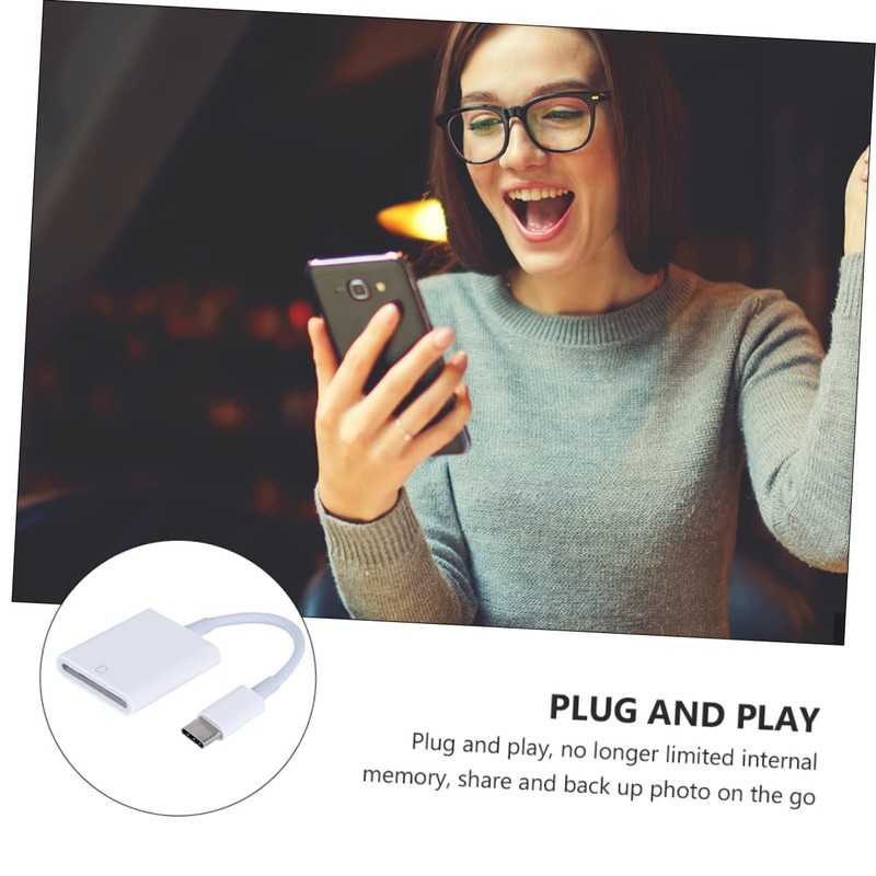 KOMBIUDA USB C Card Reader Adapter Portable Memory Writer for