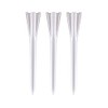 IZZO Golf Plastic Golf Tees, 1.5 Inch, White (Pack of