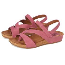 EuroSoft Women's Gianetta Flat Sandal, Pink 1, 8.5 Wide