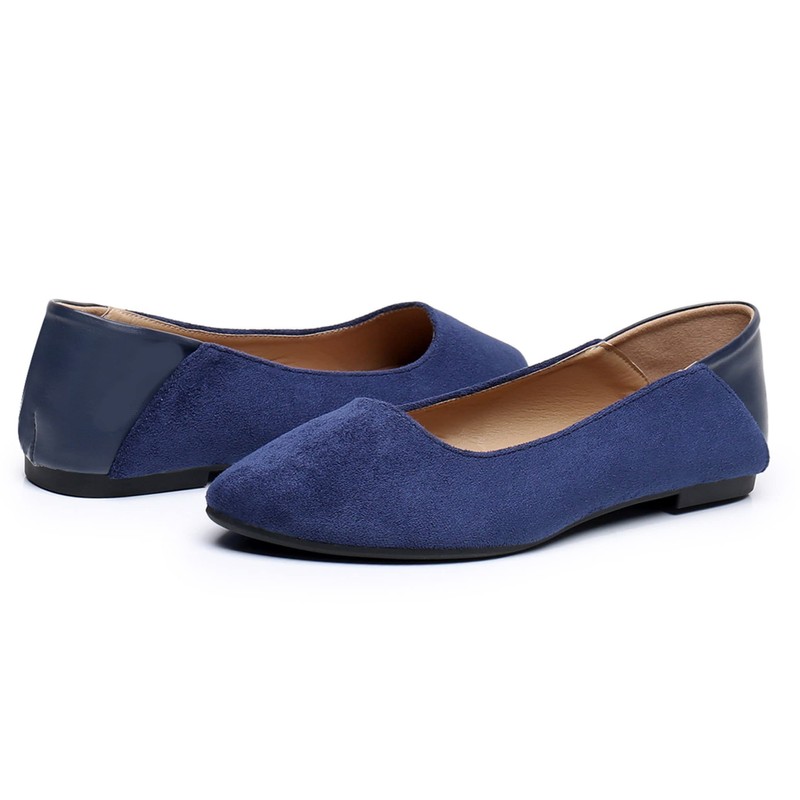 VenusCelia Snug2 Zapatos planos para mujer, Azul Marino Slip, 11