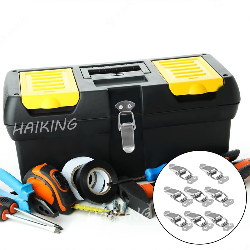 Tool Box Buckle, 8 PCS Stainless Steel Spring Toggle Locks