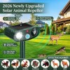 2026 Solar Animal Repellent Outdoor: 4Pack Ultrasonic Deer Repellent Devices