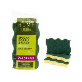 MartiniSPA Home Utility Martini Spa Cellulose Sponge + Fibre Multipack 3 Pieces, Multi-Colour, One