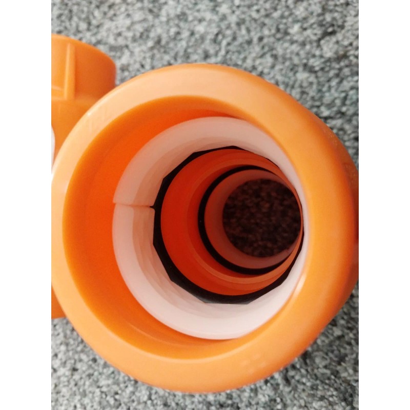 Dura-Line 1-1/4" Dura-Line 20001845 Orange Push Lock Conduit Coupler