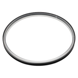 vhbw Lid Seal Compatible with Vorwerk Thermomix TM31 Food Processor Sealing Ring, Black/Transparent