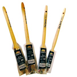 Paint Warrior 4 Pack Sash Brushes 10mm 14mm 16mm 18mm BOX SET