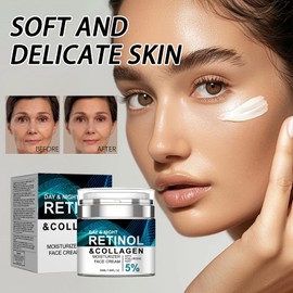 Advanced Collagen Cream with Hyaluronic Acid - Suitable for Aging, Wrinkles, and Fine Lines - Lifting & Firming - 24-Hour Facial Maintenance - Suitable for Most Skin Types - 50ml