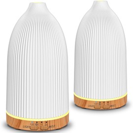 URPOWER 2PCS 150mL Essential Oil Diffusers for Home Aromatherapy Diffuser
