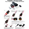 4-Pack (2-PIN) 46Amp Metri-Pack Waterproof Connector Terminals and Seals 10-12