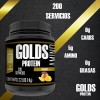 Suplemento Aminoácidos En Polvo Golds Protein 1kg 200servis
