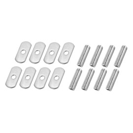 ZONADAH 8 Set M6 Kayak Track Screws and Nuts Replacement Kit Kayak Screws Rail Track Nuts for Kayaks Rail Gear Mounting Replacement Kayak Canoe Boat Accessories