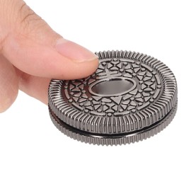 Magnetic Metal Fidget Toys, Haptic Coin Anxiety Slider Stress Relief Toy, Hand Slider, Fidget Clicker Slider EDC Adult Desk Toys, Men's Office Desk Toys for Boyfriend, Father (Sliver)