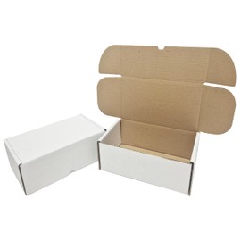 W.E. Roberts Postal Boxes White Cardboard boxes for posting 25x15x10cm (10"x6"x4") parcel box, shipping boxes, small parcel boxes, Small Cardboard Boxes Small Parcel (Pack of 10)