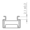 Adam Hall 5653 Cage Nut M6 for 2 mm