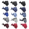 kaxilu Mens Neckties Men's Adjustable Pretied Ties Set,15pcs Assorted Zipper