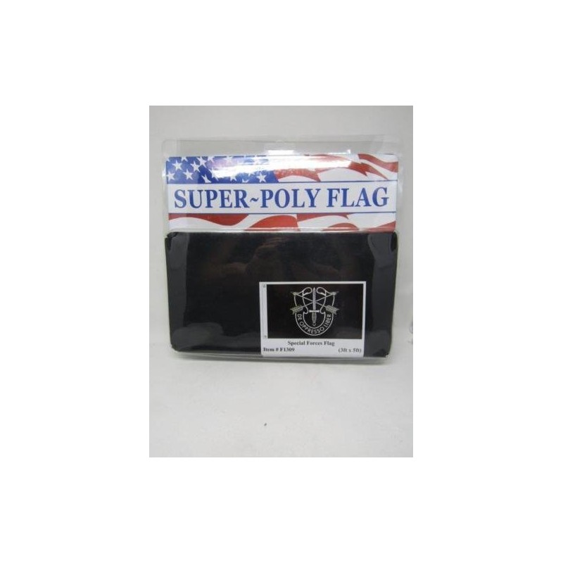 3x5 U.S. Army Special Forces De Oppresso Liber Black 150D