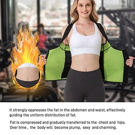 Portzon Chaleco de Neopreno para Entrenamiento de Cintura de Sauna para Mujer, Control de Abdomen, Moldeador de Cintura                               