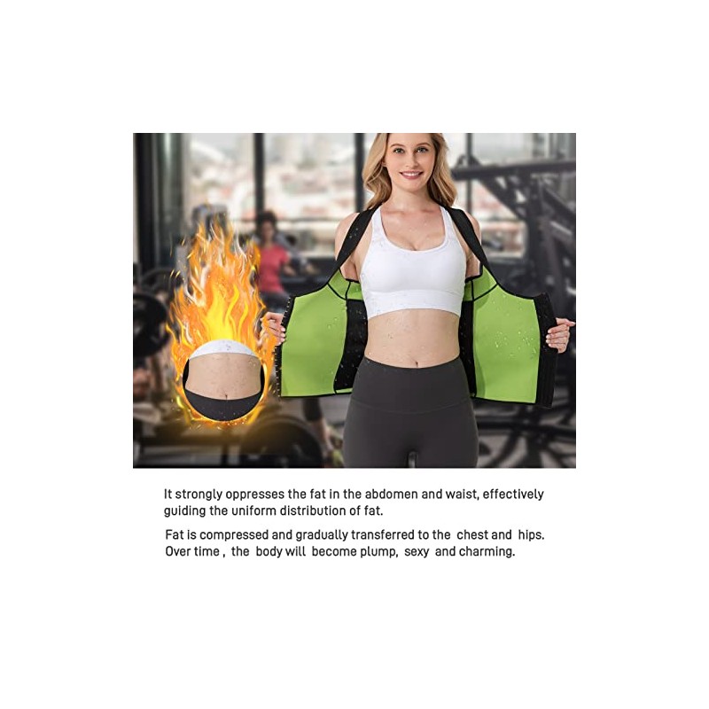 Portzon Chaleco de Neopreno para Entrenamiento de Cintura de Sauna