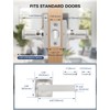 Mengico 1 Pack Interior Door Lock,Nickel Door Lever Interior,Door Handle