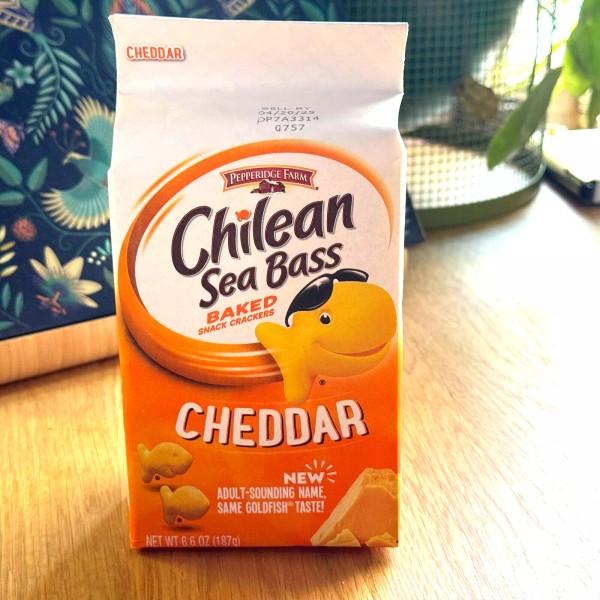 Pepperidge Farm Chilean Sea Bass Cheddar Goldfish Crackers, 1 Single