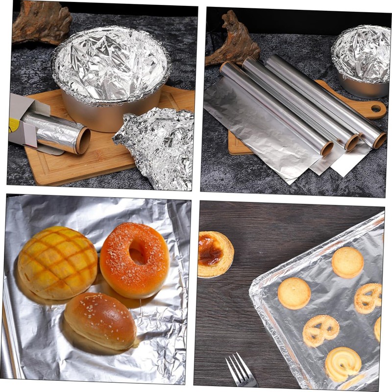 OHPHCALL 4 Rolls 30cm x 5m Aluminum Foil Food Truck