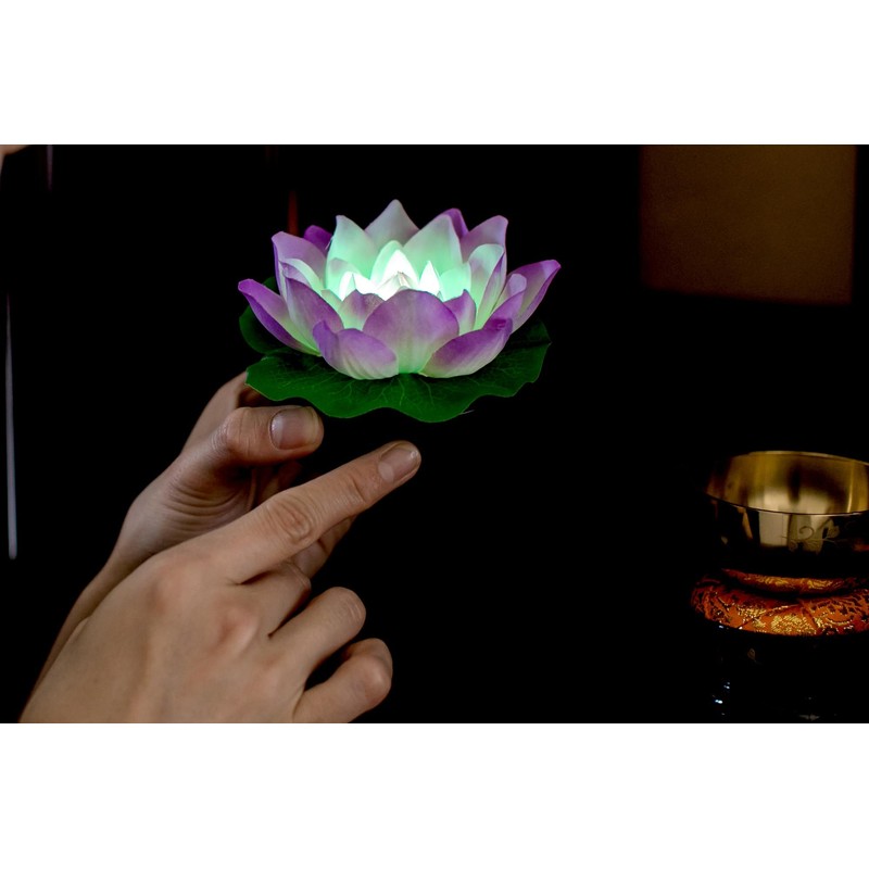 Flickering Artificial Flowers. Buddha Flower Lotus ~ Lotus Flower ~